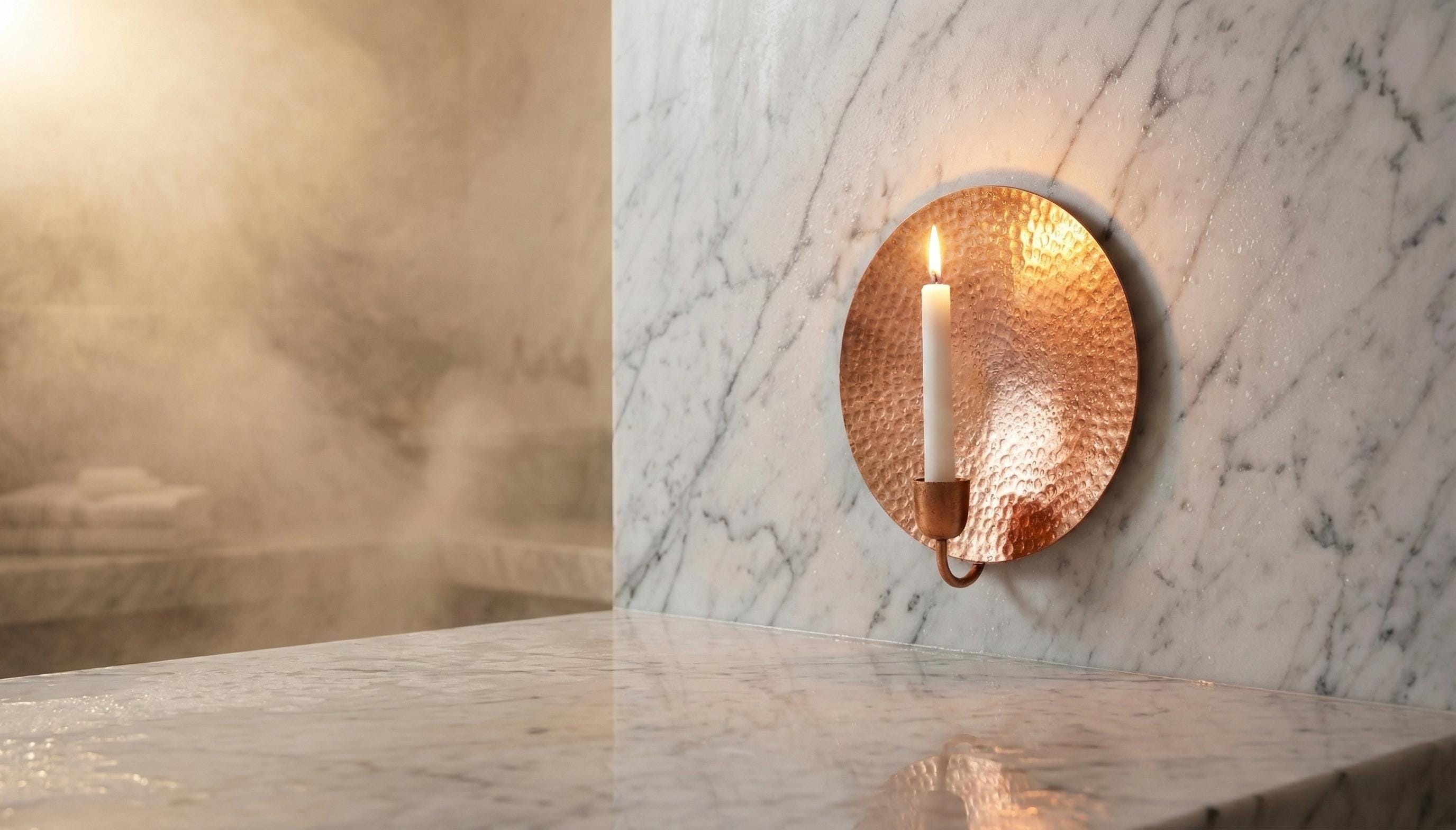 Handcrafted Copper Wall Candle Holder – Hand Hammered Vintage Wall Sconce