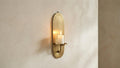 Handmade Solid Brass Wall Candle Holder Minimalist Modern Wall-Mount Sconce Decor