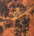 Handmade Fire Finished Copper Oval Wall Sconce Electric Lamp for Rustic Modern Interior Lighting