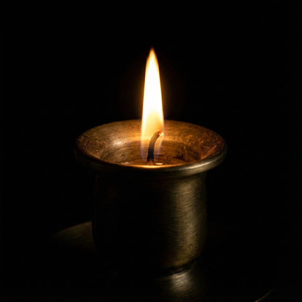 Handmade brass candle holder wall light creating warm ambient lighting for modern home decor