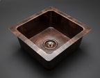 Handmade Hammered Undermount Sink Solid Copper Basin for Rustic Luxury Home Interiors Kitchen Design
