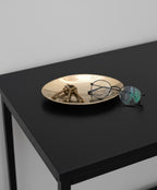 Solid Brass Vanity Soap Dish – Minimalist Unlacquered Brass Tray for Bathroom or Jewelry