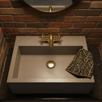 Unlacquered Solid Brass Bathroom Faucet – Handmade Cross Handle Basin Mixer Tap