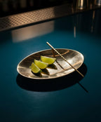 Solid Brass Vanity Soap Dish – Minimalist Unlacquered Brass Tray for Bathroom or Jewelry