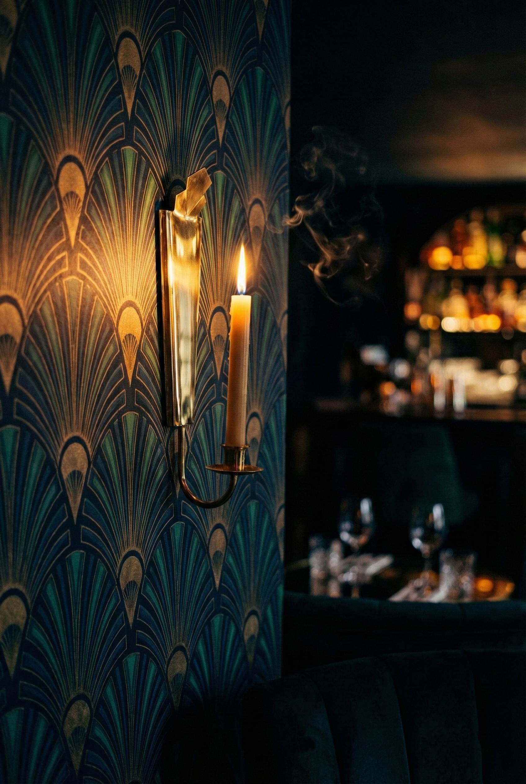 Pair of Brass Wall Candle Holder Handmade Minimalist Sconce Luxury Home Decor