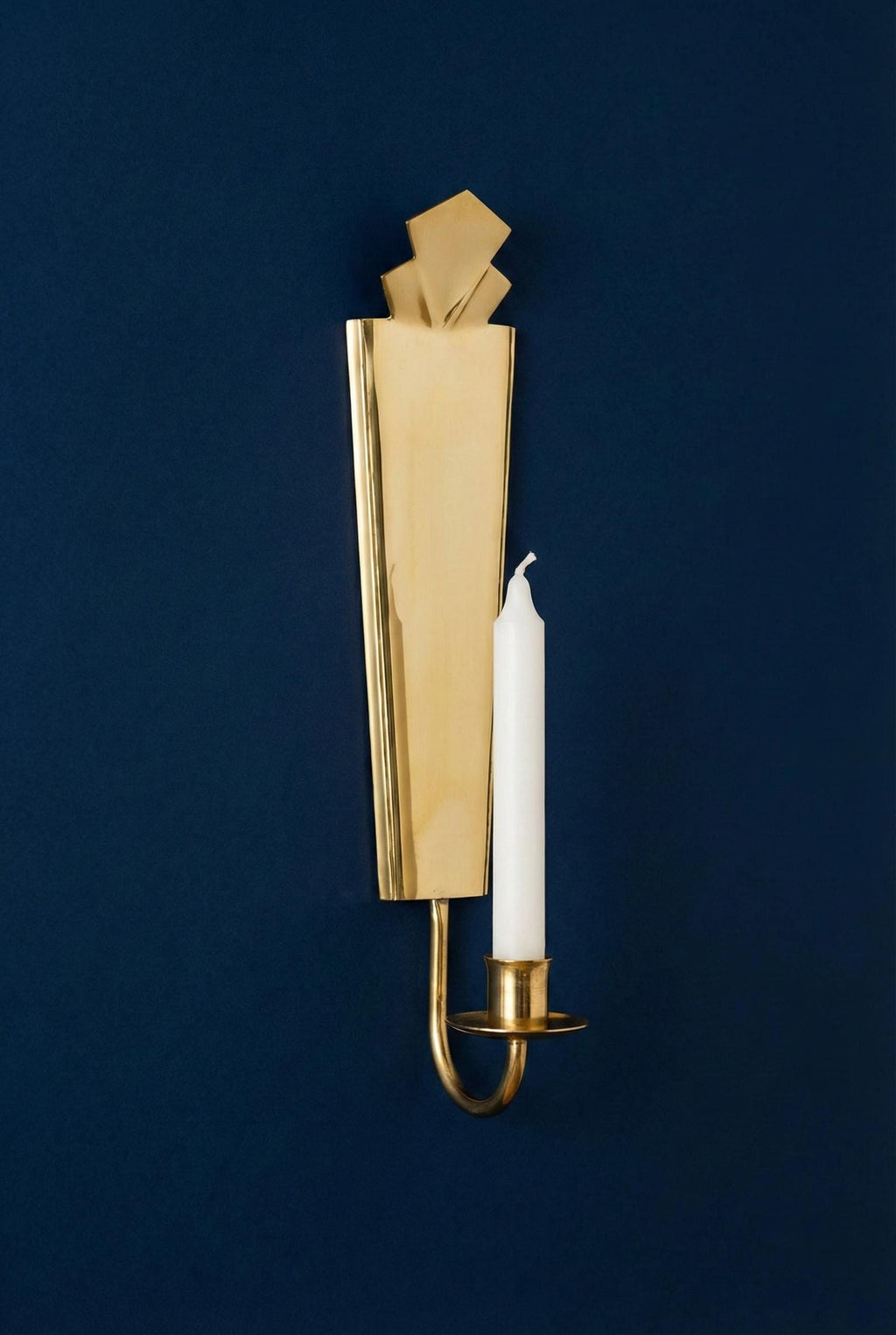 Pair of Brass Wall Candle Holder Handmade Minimalist Sconce Luxury Home Decor