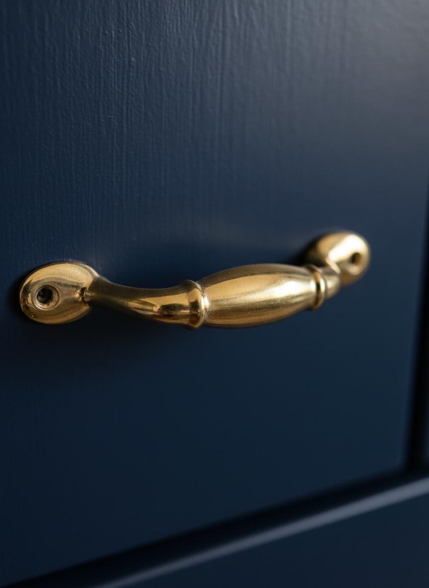 Set of Solid Brass Drawer Handle – Unlacquered Cabinet Pull for Kitchen & Furniture