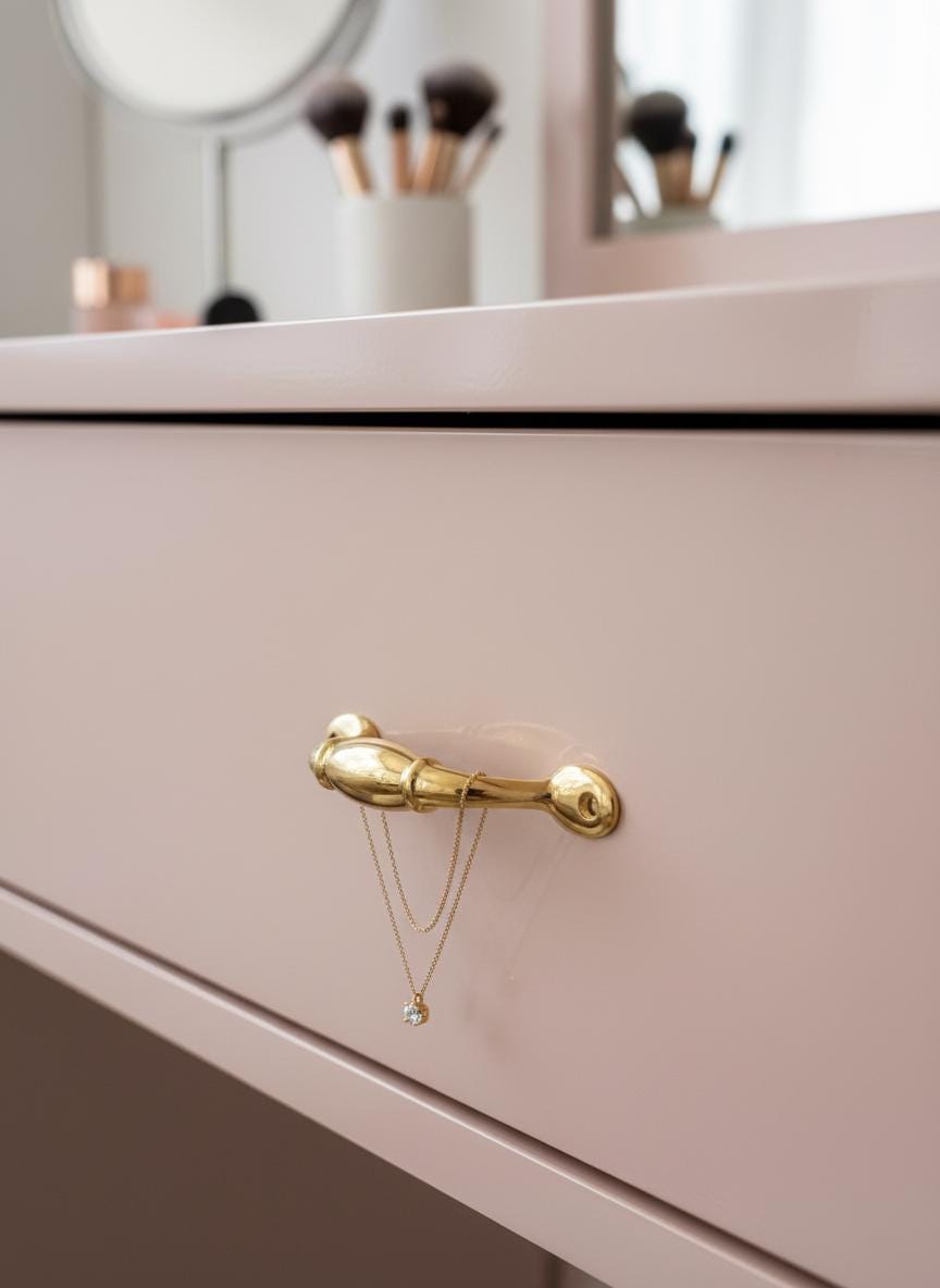 Set of Solid Brass Drawer Handle – Unlacquered Cabinet Pull for Kitchen & Furniture