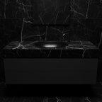 Handmade Hammered Oval Vessel Sink Solid Copper Basin with Matte Black Finish for Elegant Luxury Interiors