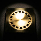 Solid Brass Square Floor Drain Cover – Luxury Shower Drain with Removable Round Strainer for Bathroom