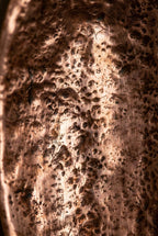 Pair of Unlacquered Copper Wall Candle Holder Hammered Oval Brass Style Sconce