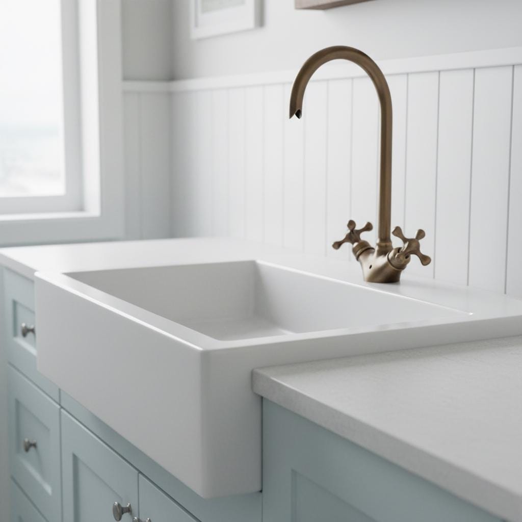 Bronzed Brass Basin Faucet, Handmade Solid Brass Bathroom Sink Mixer Tap with Cross Handles