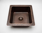 Handmade Hammered Undermount Sink Solid Copper Basin for Rustic Luxury Home Interiors Kitchen Design