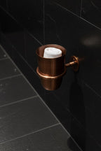 Copper Wall-Mount Toothbrush Holder – Handcrafted Bathroom Cup & Accessories Set