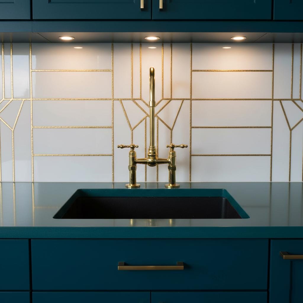 Polished Solid Brass Bridge Faucet, Handmade Kitchen Mixer Tap with Gooseneck Spout for Farmhouse Sinks