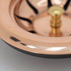 Solid Copper Sink Drain Stopper – Handmade Bathroom & Kitchen Drain Cover, Unlacquered Copper Strainer with Patina