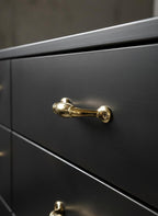 Set of Solid Brass Drawer Handle – Unlacquered Cabinet Pull for Kitchen & Furniture