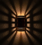 Handmade Fire Finished Copper Oval Wall Sconce Electric Lamp for Rustic Modern Interior Lighting