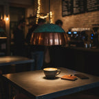 Handmade Copper Dome Pendant Light with Natural Green Patina for Indoor & Outdoor Covered Spaces