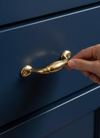 Set of Solid Brass Drawer Handle – Unlacquered Cabinet Pull for Kitchen & Furniture