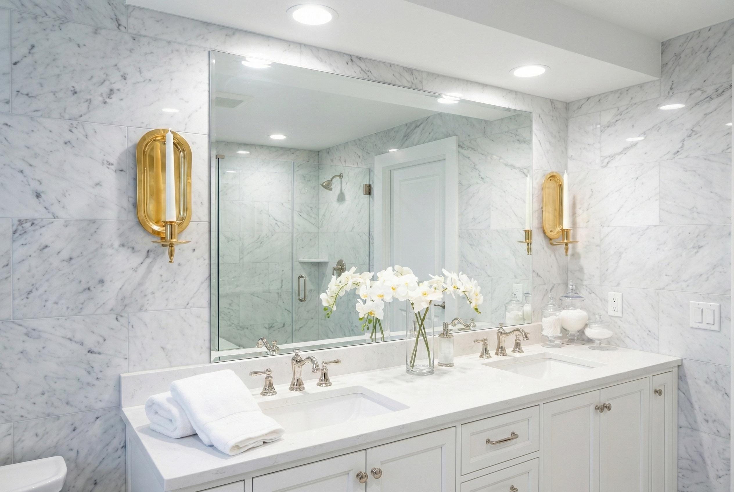 Pair of Handmade Solid Unlacquered Brass Wall Candle Holder Minimalist Swedish Vintage Sconce Decor