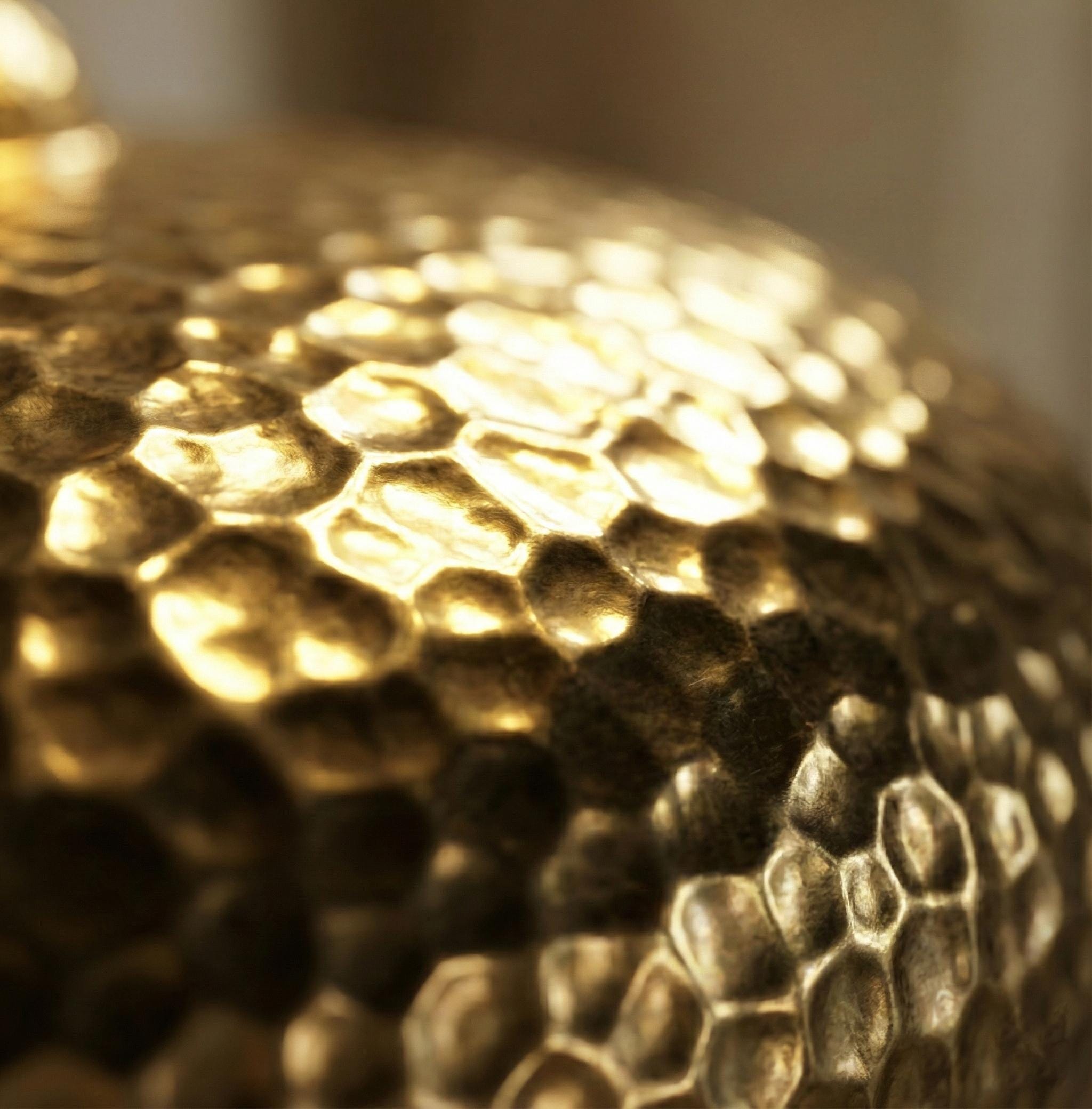 Handmade Hammered Brass Dome Pendant Light Solid Metal Ceiling Fixture Modern Interior Lighting