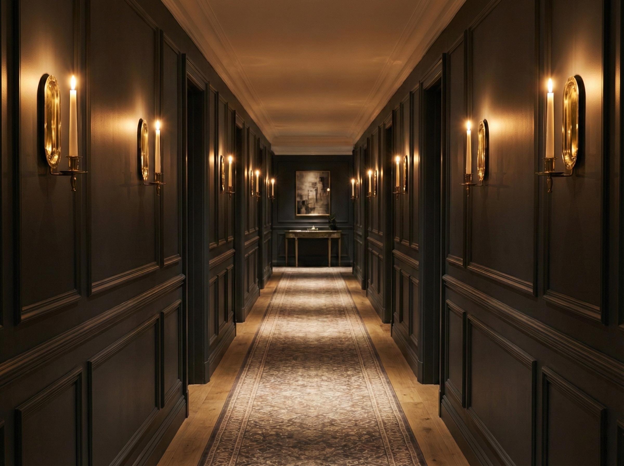 Pair of Handmade Solid Unlacquered Brass Wall Candle Holder Minimalist Swedish Vintage Sconce Decor