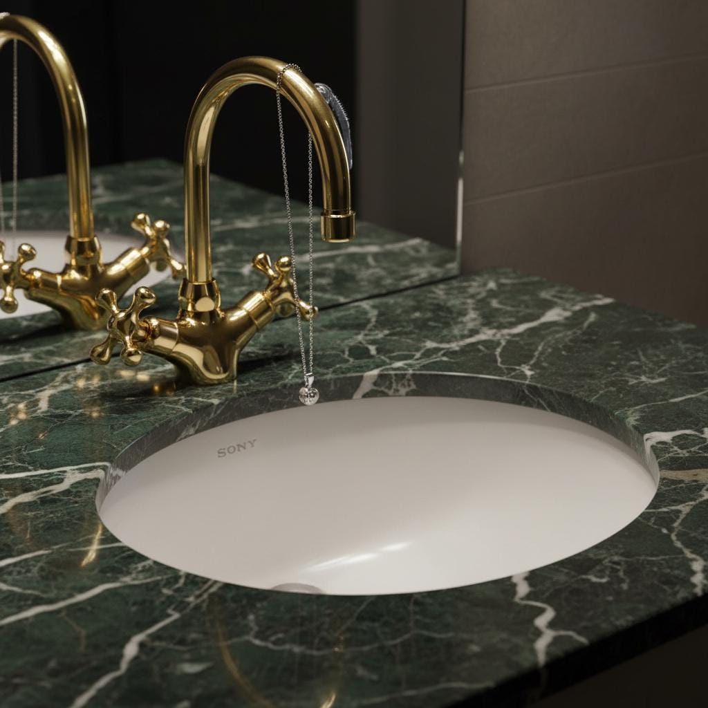 Unlacquered Brass Bathroom Faucet – Handmade Solid Brass Vanity Sink Mixer Tap with Cross Handles