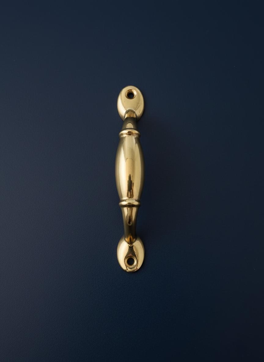 Set of Solid Brass Drawer Handle – Unlacquered Cabinet Pull for Kitchen & Furniture