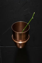 Copper Wall-Mount Toothbrush Holder – Handcrafted Bathroom Cup & Accessories Set