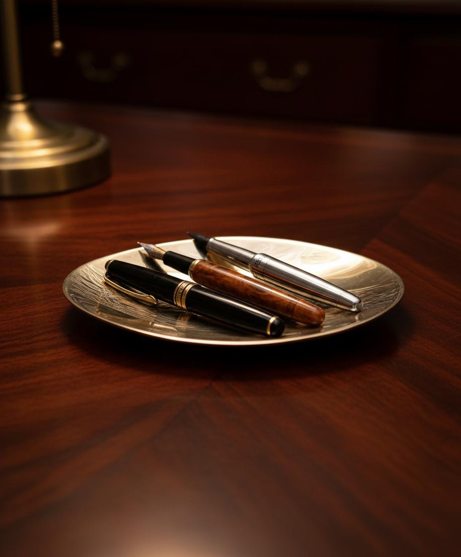 Solid Brass Vanity Soap Dish – Minimalist Unlacquered Brass Tray for Bathroom or Jewelry